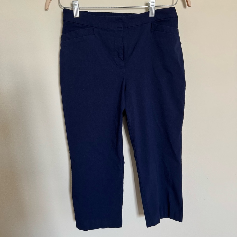 Susan Graver Dark Blue Trousers - Picture 1 of 8